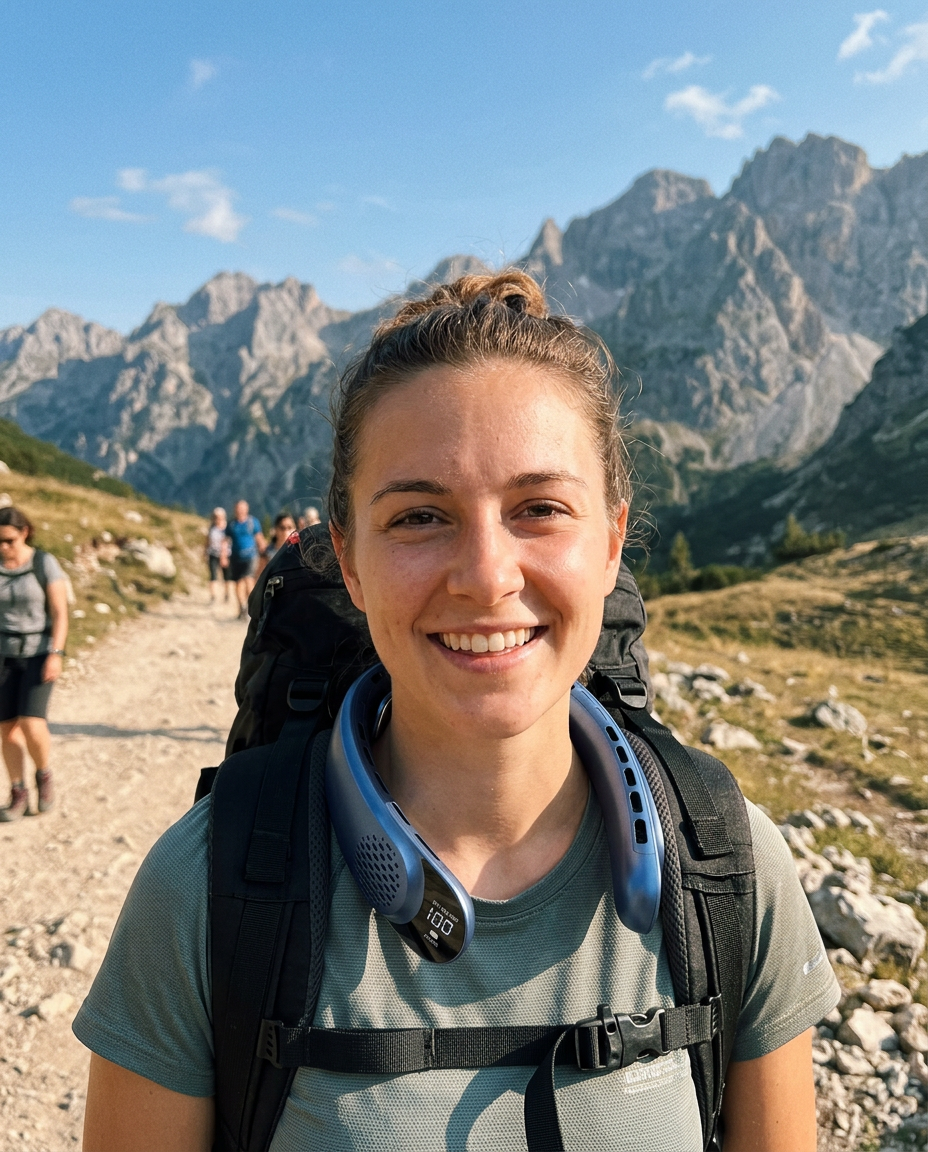 Sogar beim Wandern top